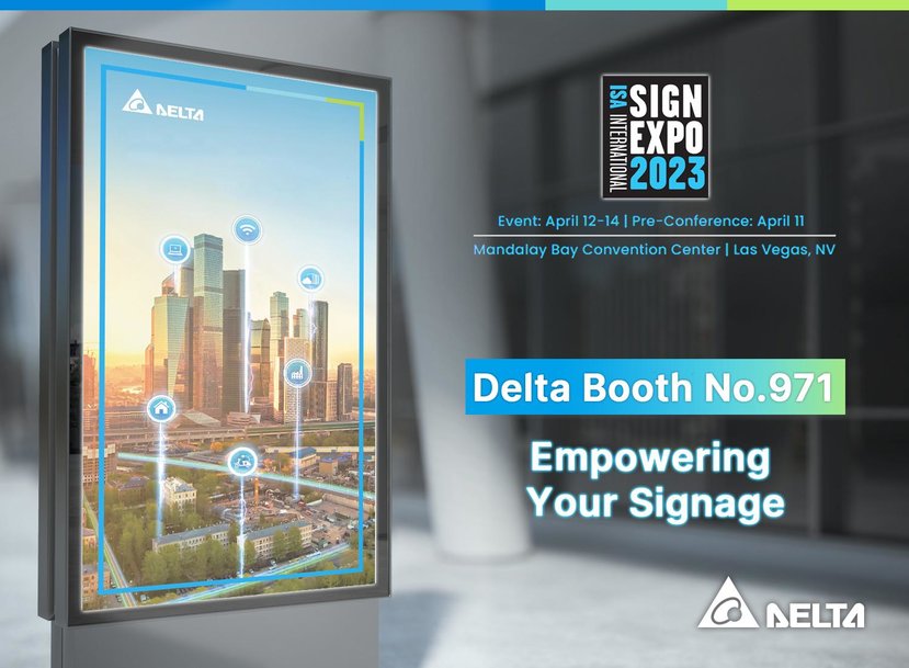 Delta Showcases USVI Series LED Drivers with Multi-Channel Output Design for Signage Lighting at SignExpo 2023